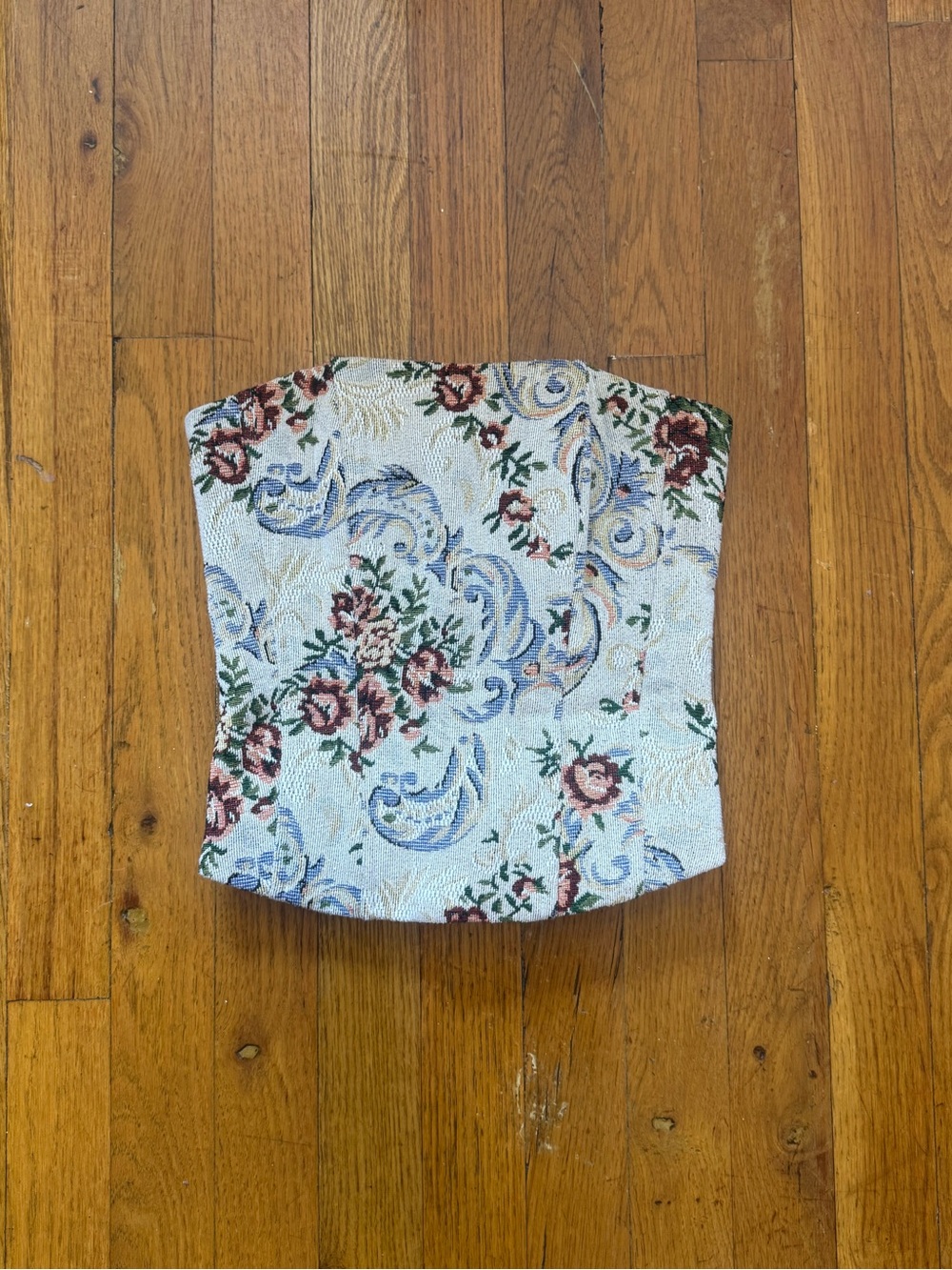 Edikted Floral Tapestry Lace-up Corset (XS)